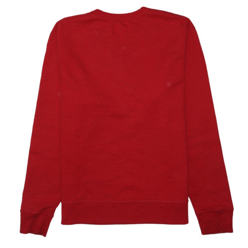 Champion Men's Red Crew Neck Sweatshirt M Classic Fit Athletic