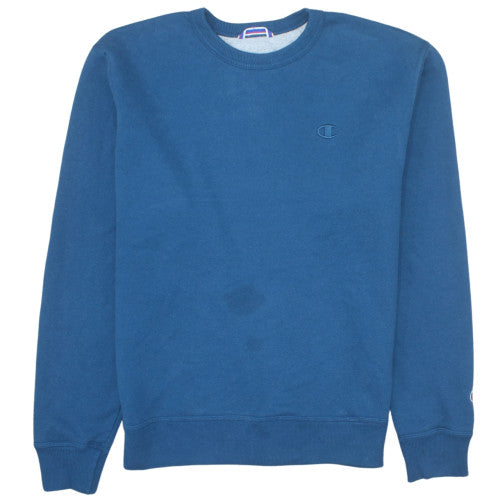 Champion Men's Blue Crew Neck Pullover Sweatshirt Size M