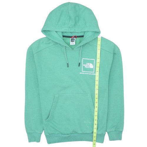 The North Face Womens Green Pullover Hoodie Small Cotton Blend