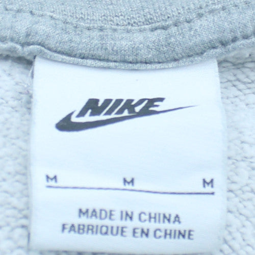 Nike Womens Grey Crew Neck Pullover Sweatshirt Size 12 M