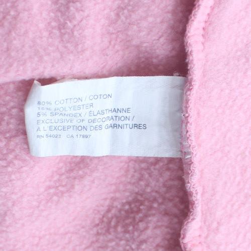 GAP Womens Pink Pullover Hoodie M Cotton Blend Casual Sweatshirt