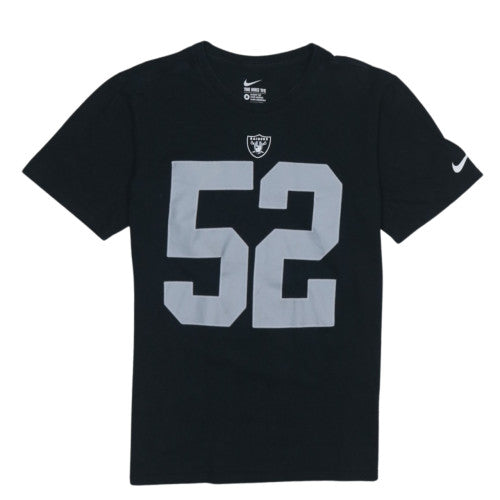 Nike Men’s Black Raiders 52 Athletic Fit Graphic T-Shirt M