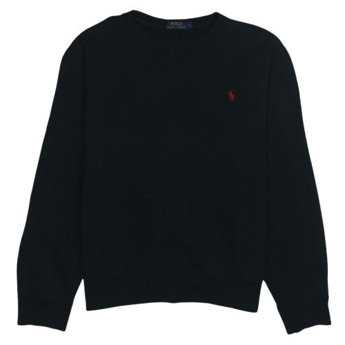 Ralph Lauren Men's Black Crew Neck Pullover Sweatshirt Size L