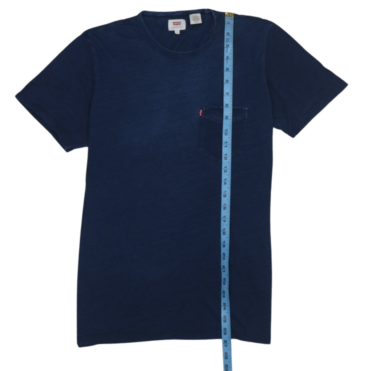 Levi's Men's Blue Cotton Crew Neck Short Sleeve T-Shirt Size S