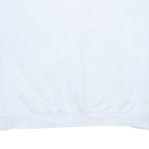 Stussy Women White Crew Neck Pullover Sweatshirt Size 10