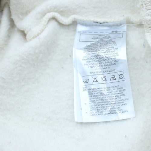 Adidas Womens White XS Pullover Sweatshirt with Drawstring Hem
