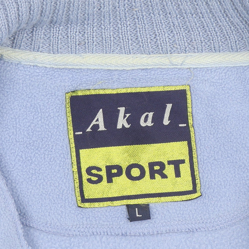 Akal Sport Men's Blue Fleece Full Zip Jacket Size L