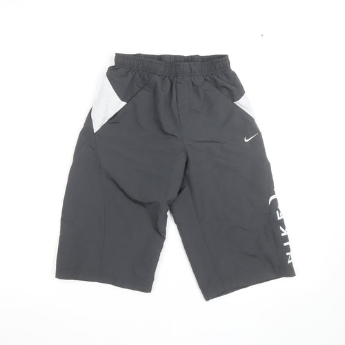 Nike Boys Black Athletic Shorts M 11-12 Years Quick Dry Sportswear