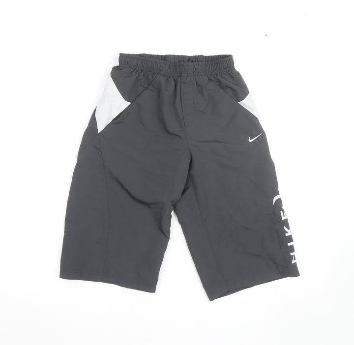 Nike Boys Black Athletic Shorts M 11-12 Years Quick Dry Sportswear