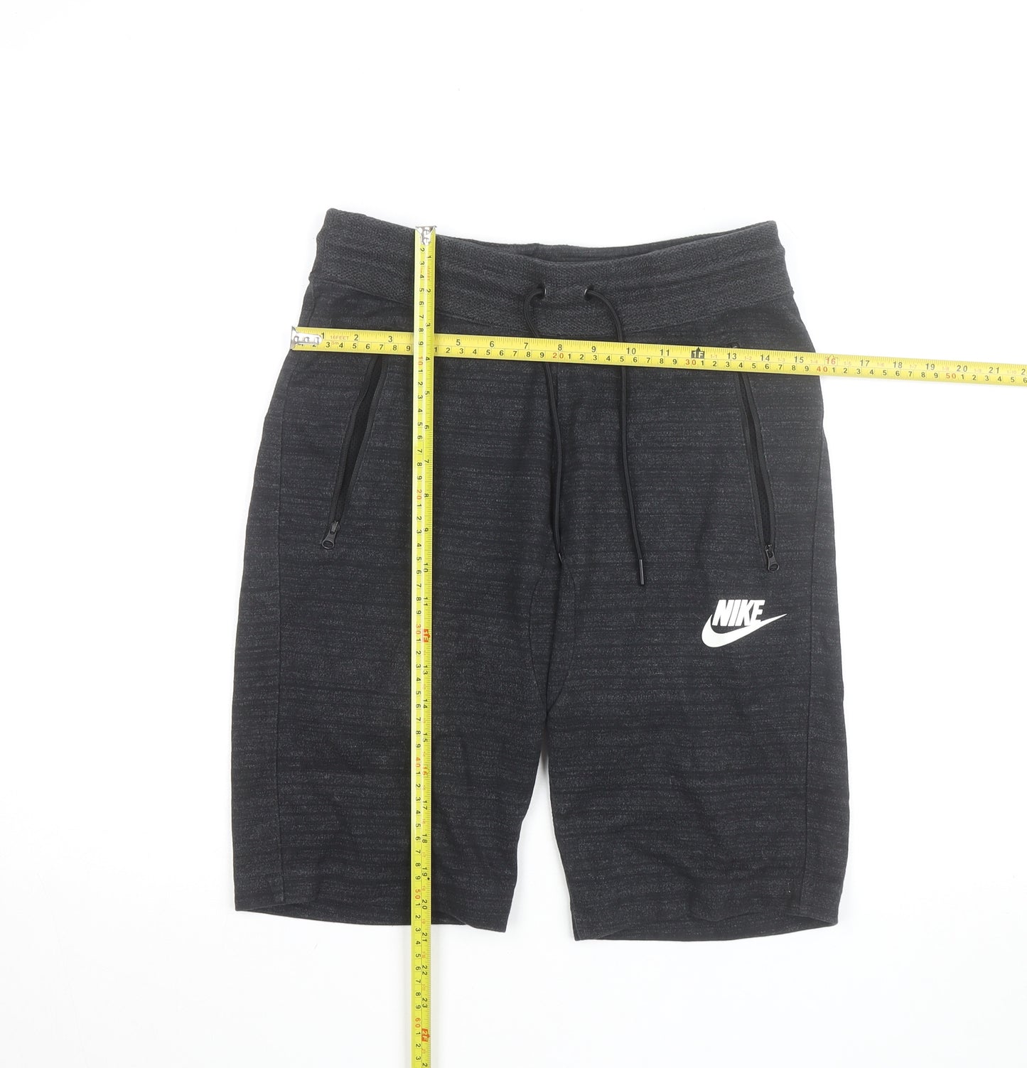 Nike Men's Black Small Athletic Sweat Shorts with Zip Pockets
