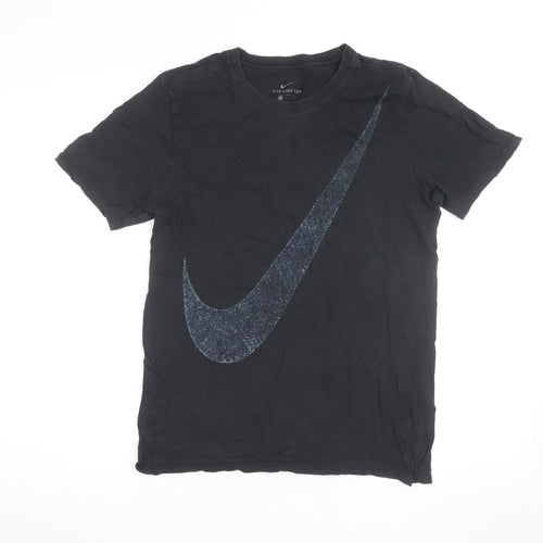 Nike Men's Black Graphic Logo Sports T-Shirt Size M