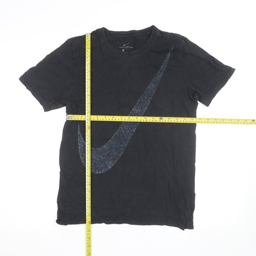 Nike Men's Black Graphic Logo Sports T-Shirt Size M