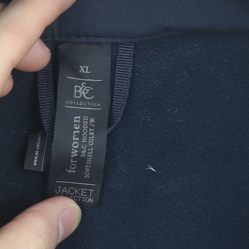 B&C Collection Men's Blue XL Softshell Bodywarmer Vest