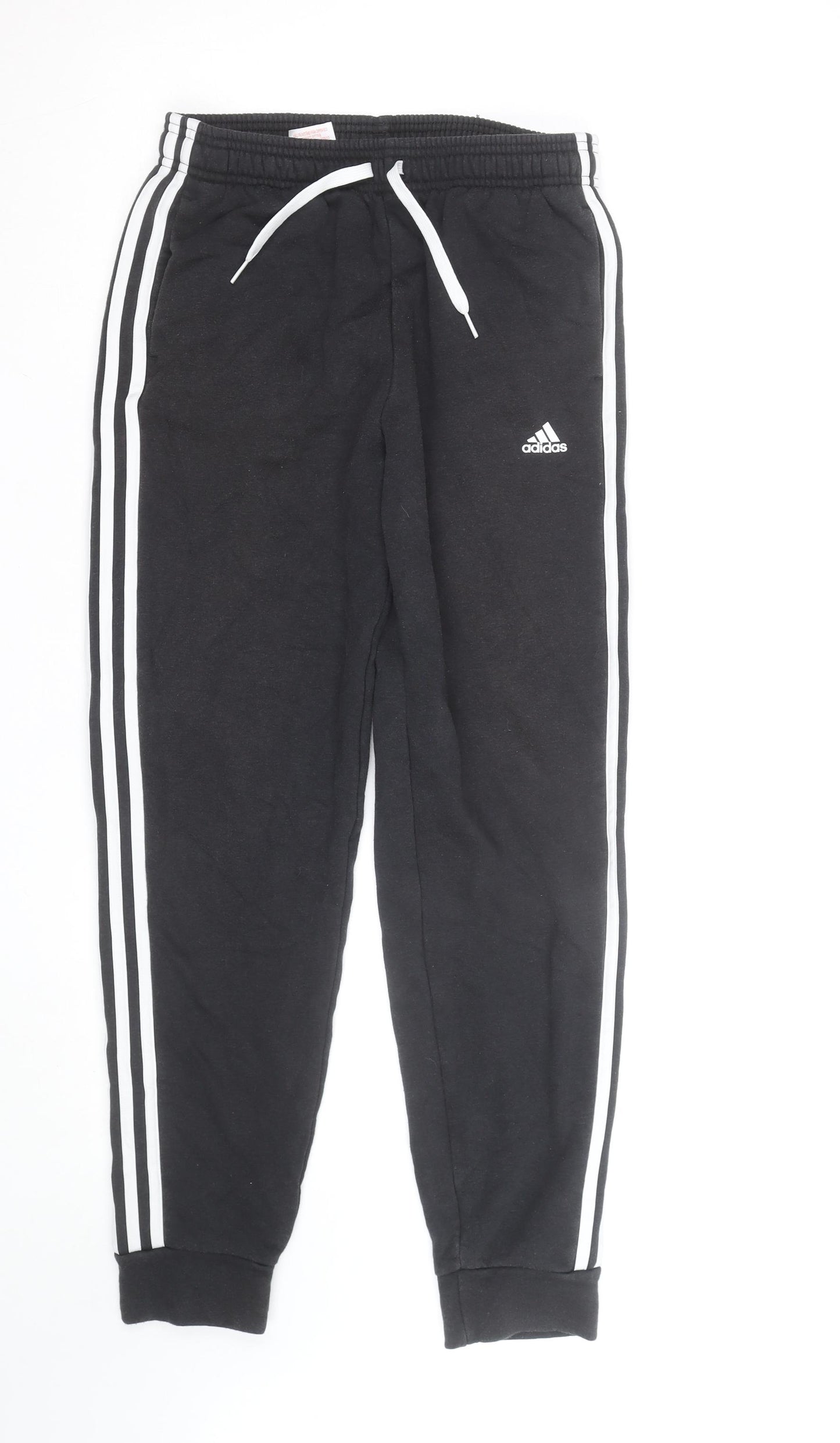 adidas Men's Black L Jogger Track Pants with Side Stripes