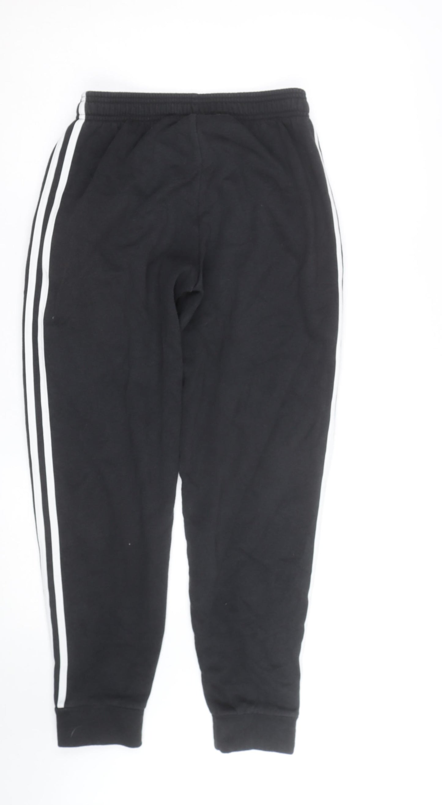 adidas Men's Black L Jogger Track Pants with Side Stripes