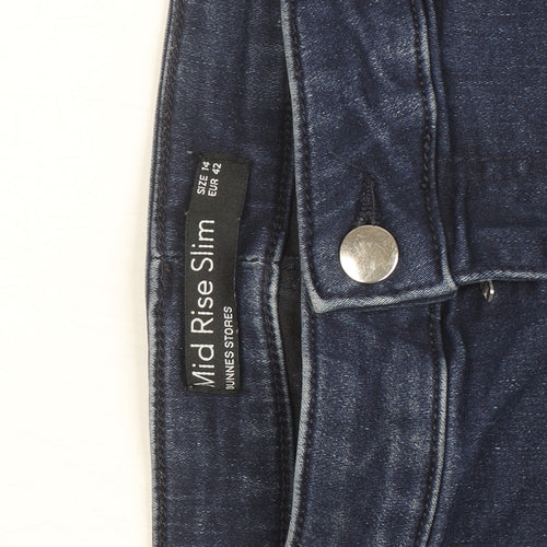 Dunnes Stores Women’s Blue Mid Rise Slim Jeans Size 14