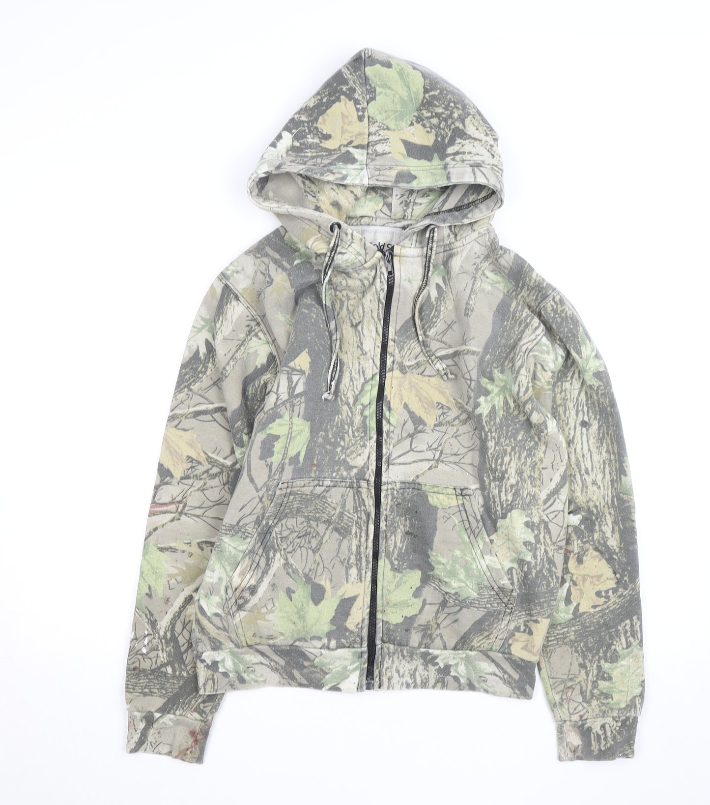 Cold Stream Outdoors Men's Green Camouflage Full Zip Hoodie S