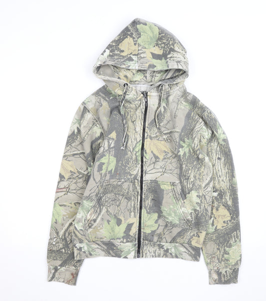 Cold Stream Outdoors Men's Green Camouflage Full Zip Hoodie S