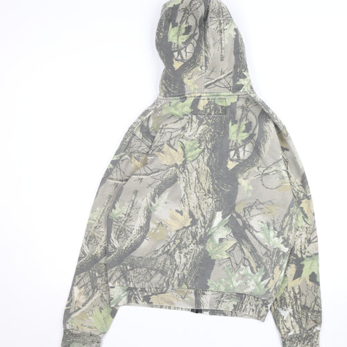 Cold Stream Outdoors Men's Green Camouflage Full Zip Hoodie S