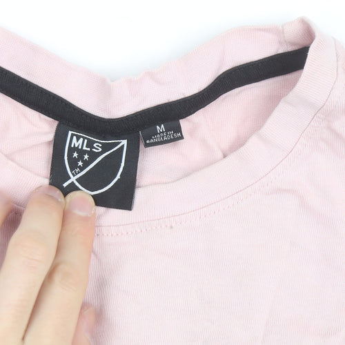 MLS Men’s Pink Inter Miami CF Graphic T-Shirt Size M Regular Fit