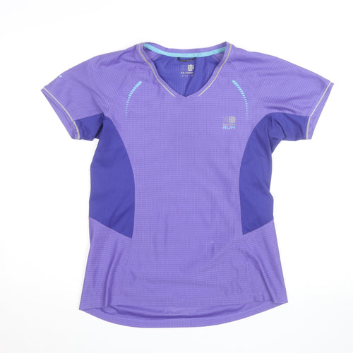 Karrimor Women’s Purple V-Neck Short Sleeve Running Top Size 12