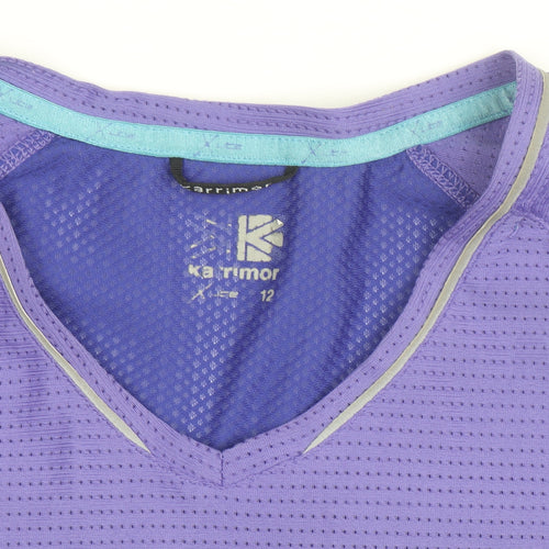 Karrimor Women’s Purple V-Neck Short Sleeve Running Top Size 12