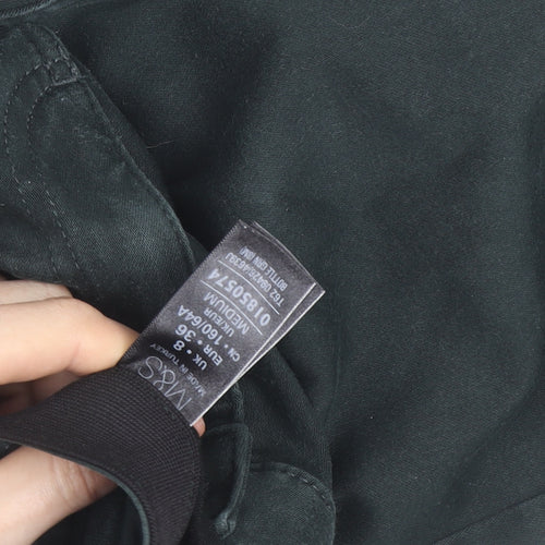 Marks and Spencer Per Una Green Straight Leg Stretch Trousers Size 10