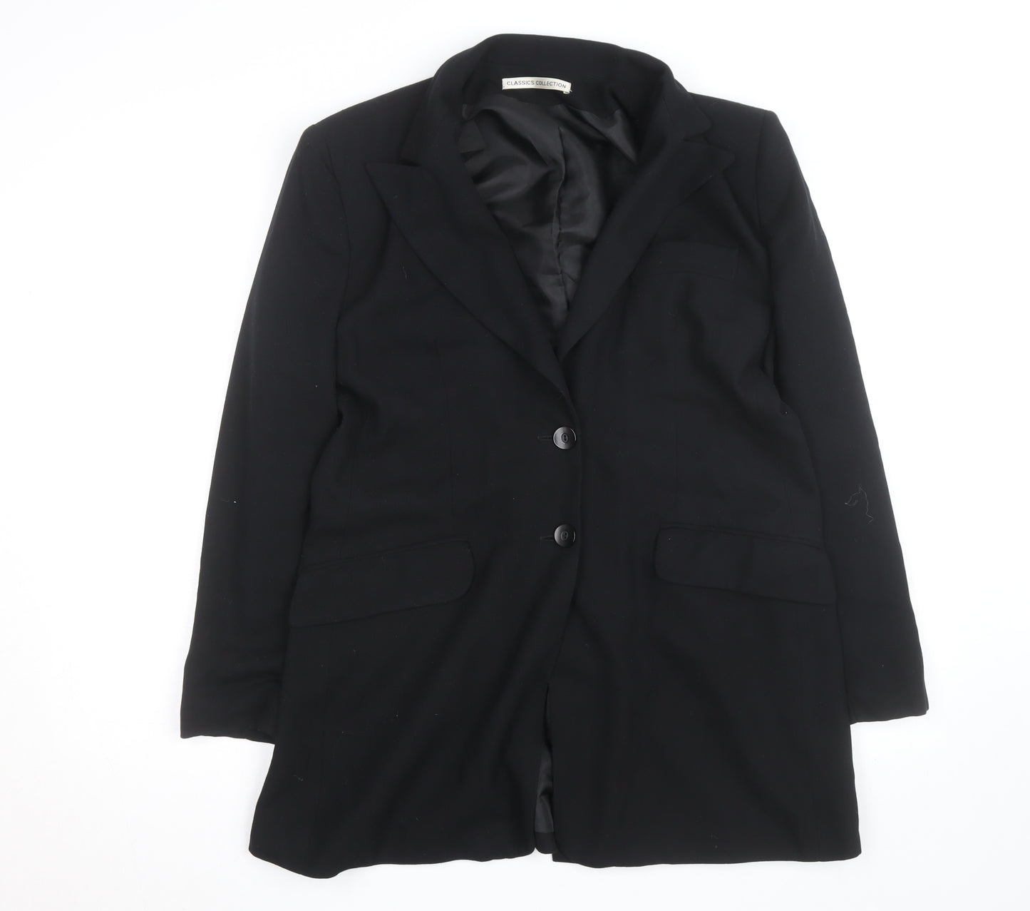 St. Bernard Classics Collection Women's Black Size 14 Blazer Coat
