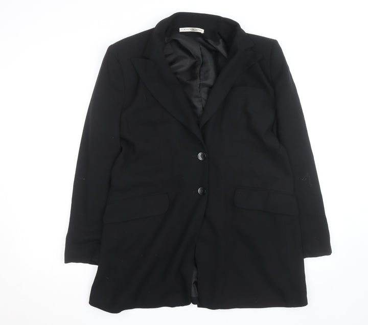 St. Bernard Classics Collection Women's Black Size 14 Blazer Coat