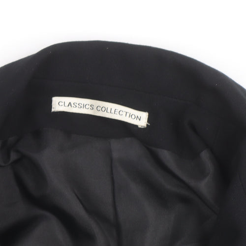 St. Bernard Classics Collection Women's Black Size 14 Blazer Coat