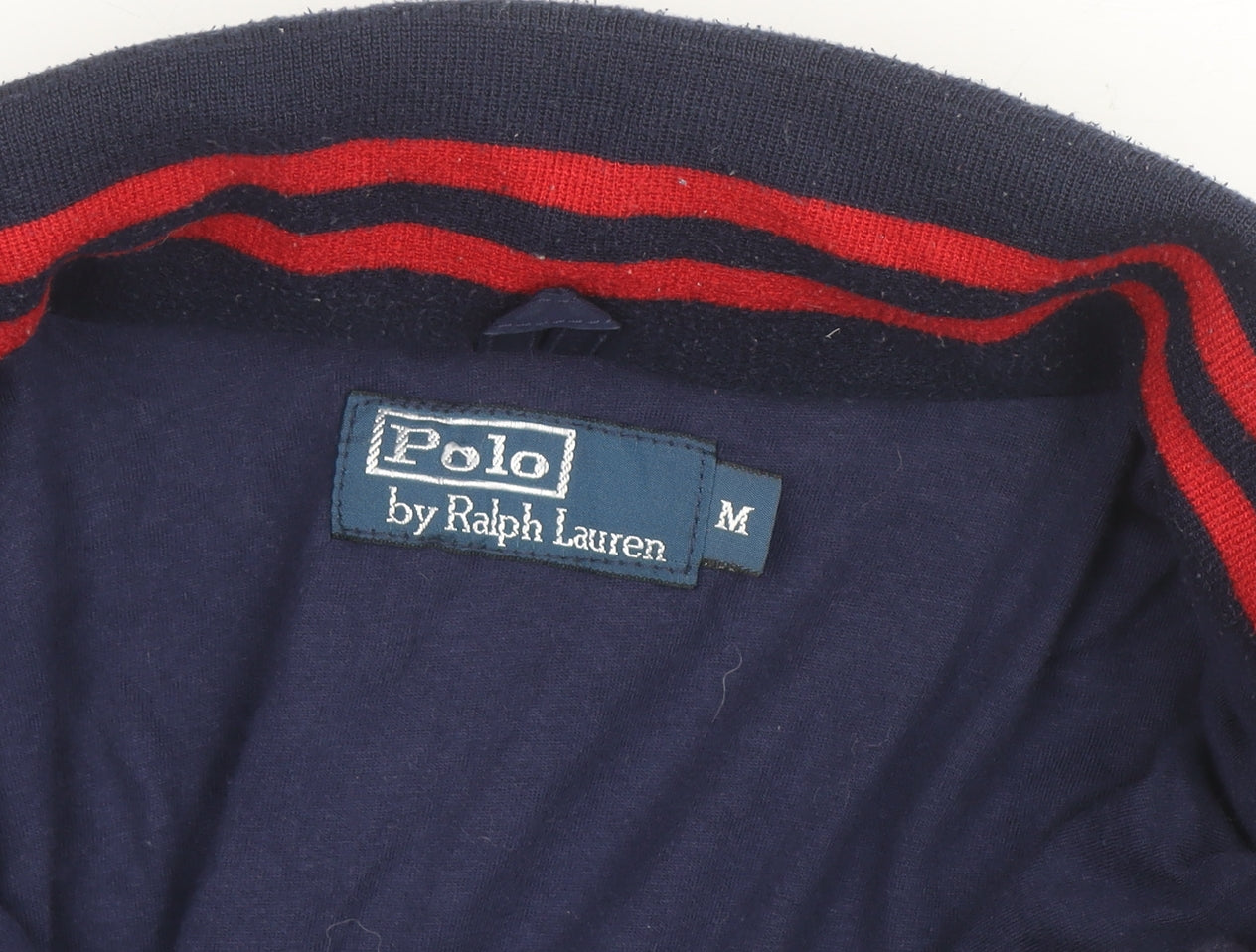 Polo Ralph Lauren Men's Blue Bomber Jacket Size M Classic Lined Zip