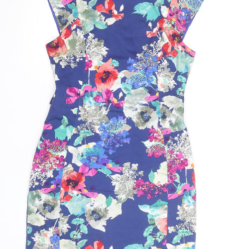 Marc Angelo Women's Multicoloured Floral Sheath Dress Size 12
