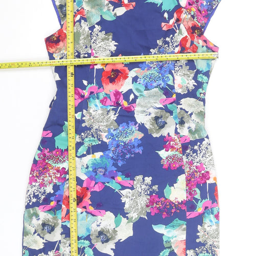 Marc Angelo Women's Multicoloured Floral Sheath Dress Size 12