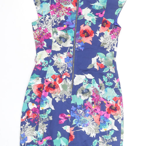 Marc Angelo Women's Multicoloured Floral Sheath Dress Size 12