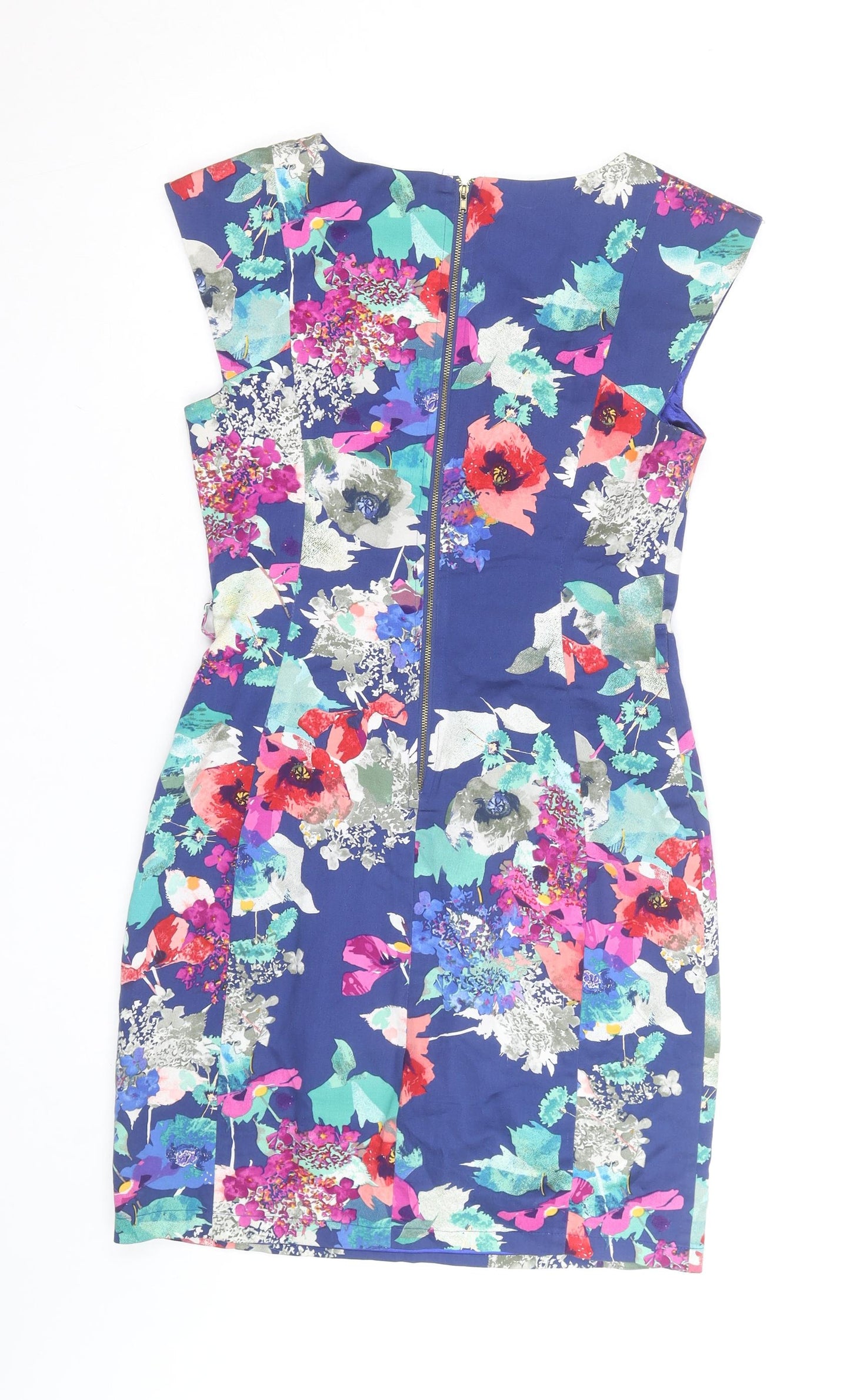 Marc Angelo Women's Multicoloured Floral Sheath Dress Size 12