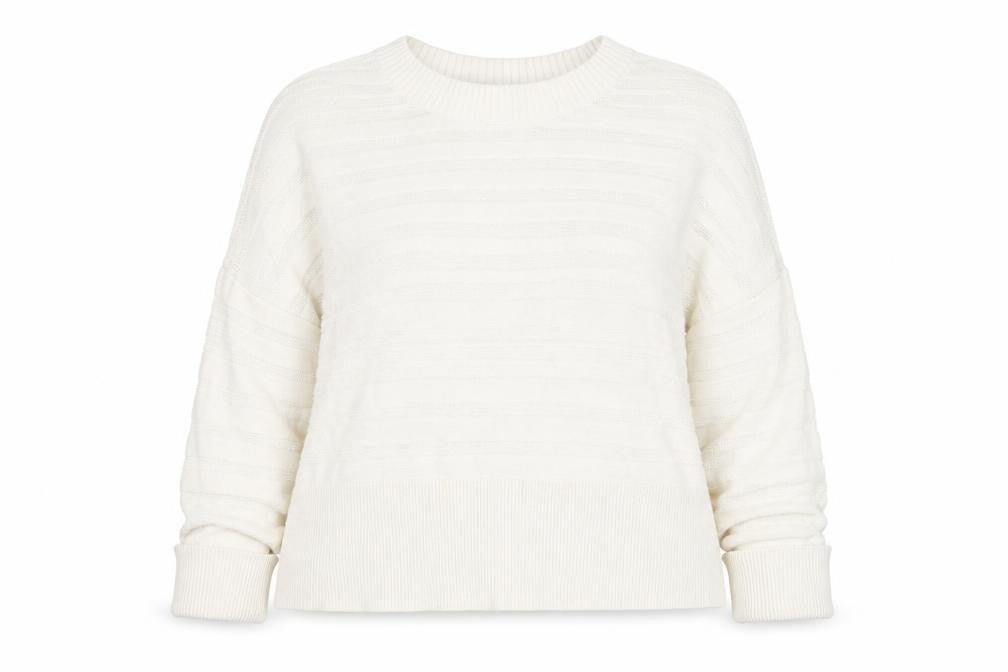 Paul Costelloe Living Women’s Ivory Cotton Blend Relaxed Knit Jumper XL