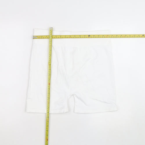 Kappa x Primark Women White L Biker Activewear Shorts