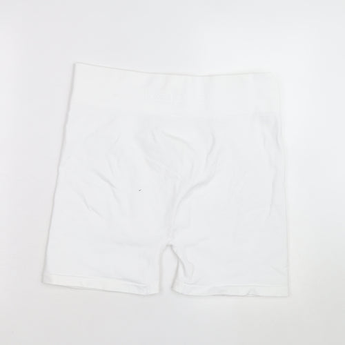 Kappa x Primark Women White L Biker Activewear Shorts
