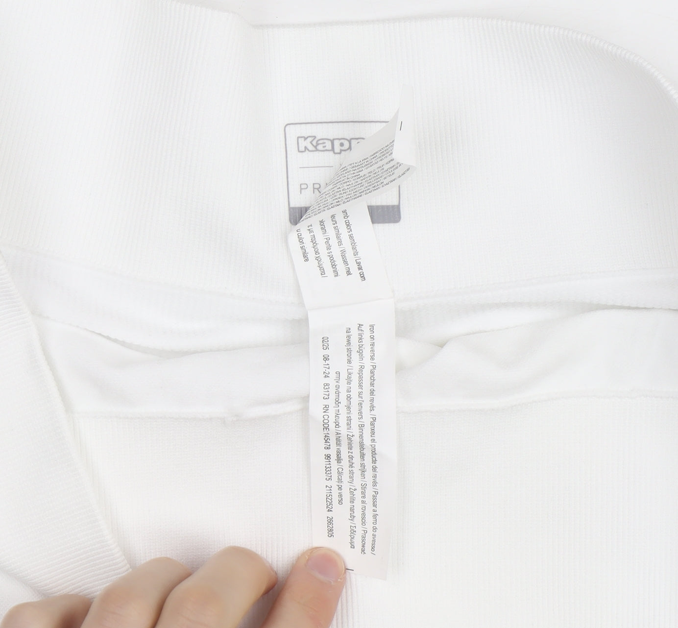 Kappa x Primark Women White L Biker Activewear Shorts