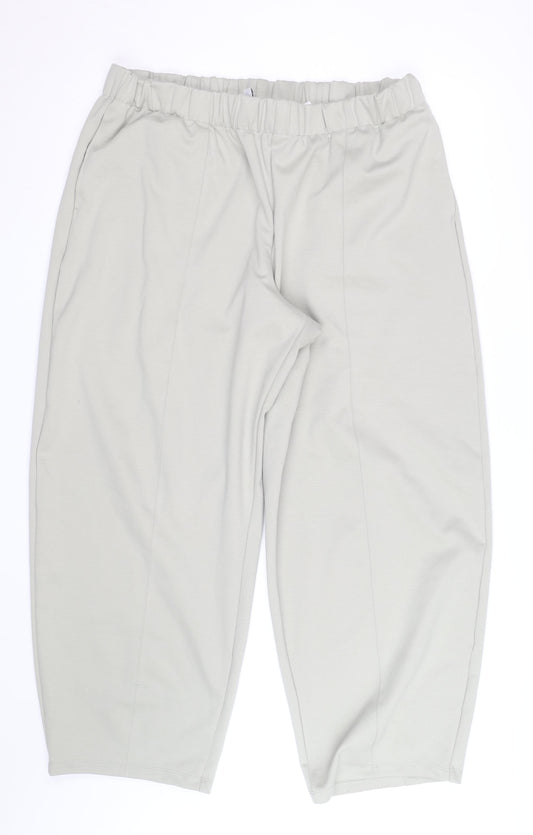 H&M Divided Women’s Grey Relaxed Jogger Trousers Size L