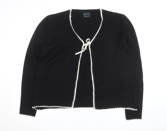 ASOS DESIGN Women's Black V-Neck Knit Cardigan Size 18