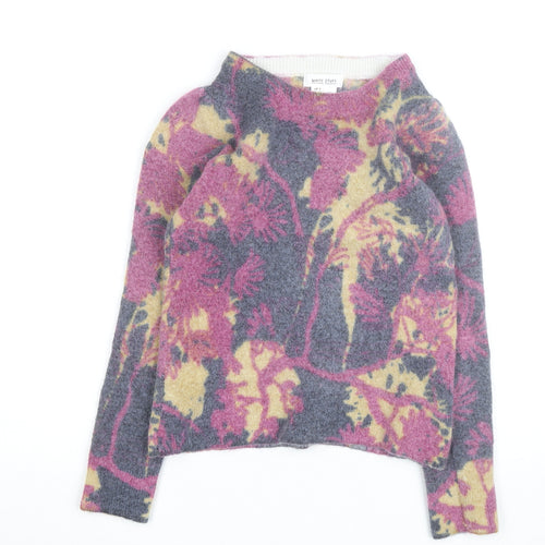 White Stuff Womens Multicoloured Wool Alpaca Jumper Size 8