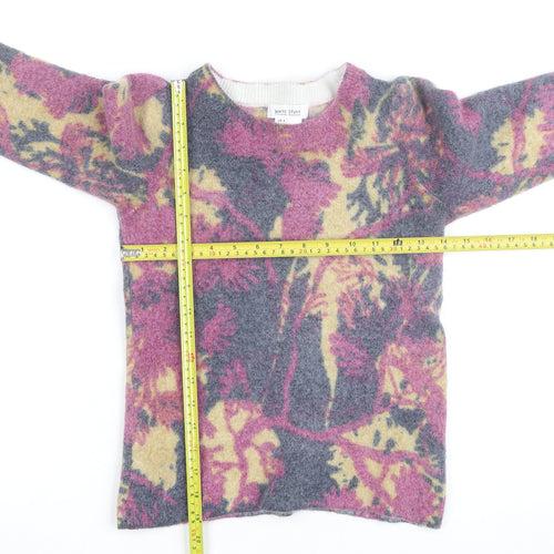White Stuff Womens Multicoloured Wool Alpaca Jumper Size 8