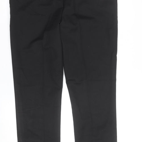 Marks and Spencer Boys Black 17-18 Years Regular Fit School Dress Pants