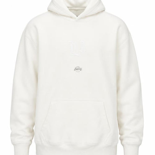 NBA Men’s White LA Lakers Pullover Hoodie Medium Fleece Sportswear