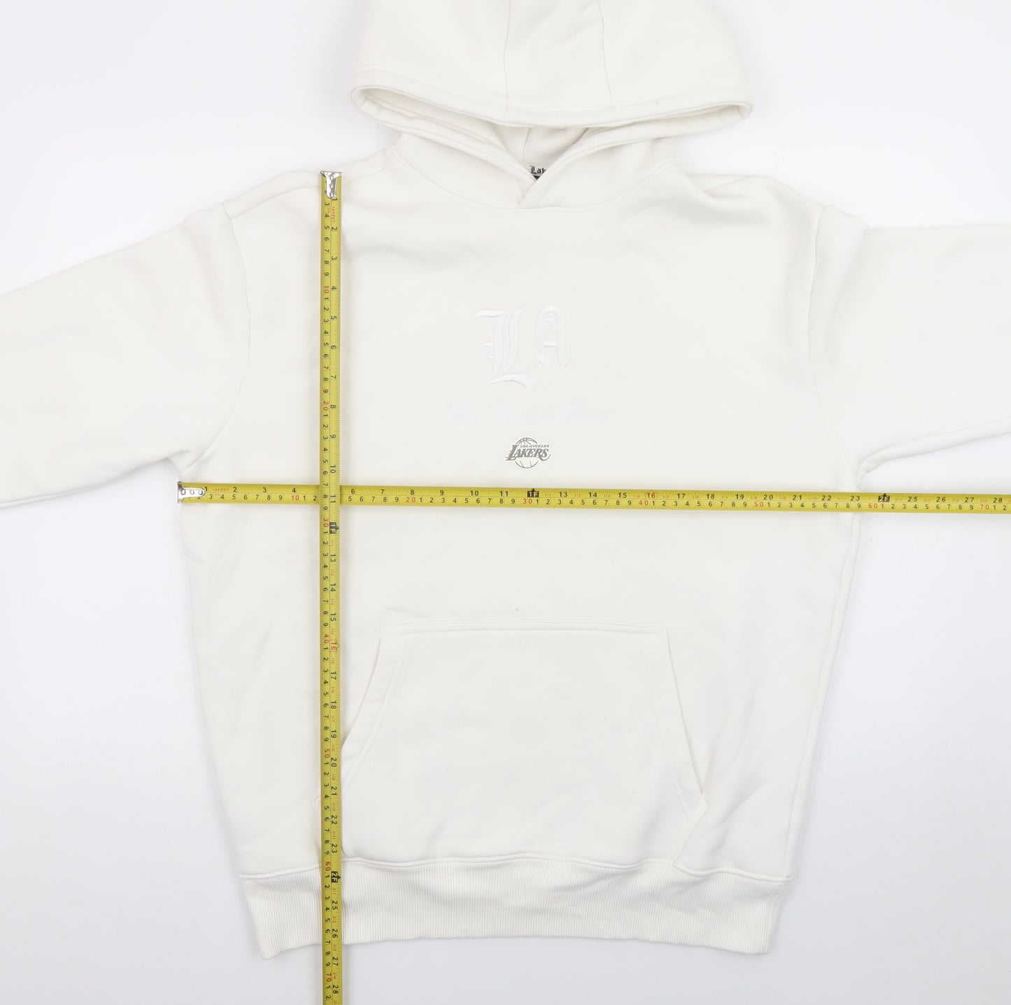 NBA Men’s White LA Lakers Pullover Hoodie Medium Fleece Sportswear