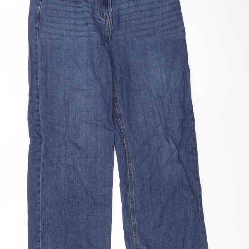 Dunnes Stores Womens Blue Wide-Leg Jeans Size 26in Cotton