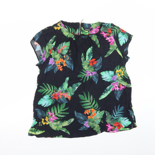 Evans Women’s Multicoloured Floral Chiffon Tunic Blouse Size 18
