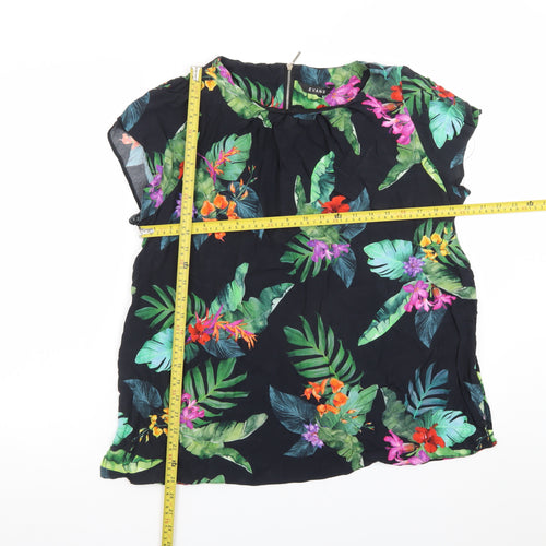 Evans Women’s Multicoloured Floral Chiffon Tunic Blouse Size 18