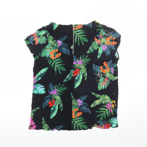 Evans Women’s Multicoloured Floral Chiffon Tunic Blouse Size 18